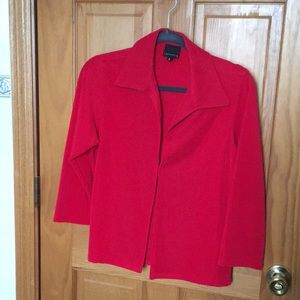 Red blazer-like top